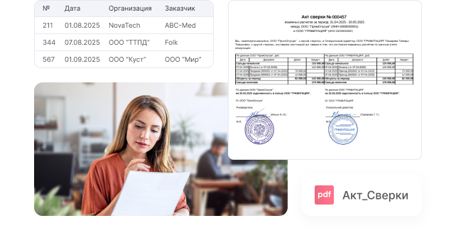 Акт сверки Акт сверки